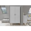 Šatní skříň Kubi - bílá