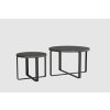 Konferenční stolky Kodo 2 ks - tmavý mramor