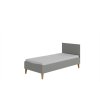Postel Kubi 180 x 80 cm s matrací - šedá