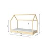 Dětská postel / domeček Bella 80 x 180 cm + matrace