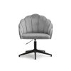 Otočné křesílko Lisa/šedý  velur