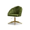 Otočné křesílko Lisa/zelený velur