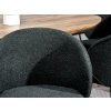 Moderní židle Sensi - černá látka bouclé