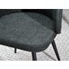 Moderní židle Sensi - černá látka bouclé