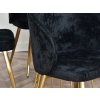 Moderní židle Sensi - černý velur