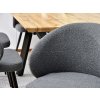 Moderní židle Sensi - tmavě šedá látka bouclé