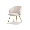 Moderní židle Sensi - béžový velur