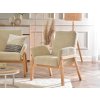Křeslo Lao - béžové bouclé