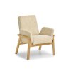 Křeslo Lao - béžové bouclé