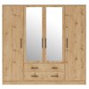 Šatní skříň se zrcadlem Smart 1 - dub artisan