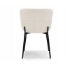 Židle Kirk krémové bouclé/černá podnož