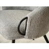Křeslo Clara šedé/černá podnož