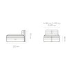 Postel Boxspring Hudson (160) - úložný prostor