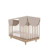 Rostoucí postýlka Bloom 140 x 70 cm - béžová, dub