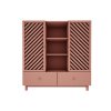 Skříňka / regál Wood Luck - růžová korálová