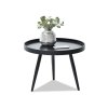 malý kulatý konferenční stolek lavin s černý