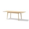 rozložený stůl plot pt03 světlý dub s rozšířenou deskou