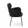 černá židle arlen boční pohled