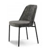 jídelní židle ernest tmavě šedá černé kovové podnoží