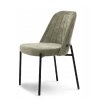 jídelní židle ernest zelená černé kovové podnoží