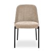 jídelní židle ernest světle béžová pohled zepředu