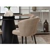 zadní strana se zipem jídelní židle zita béžová