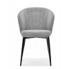 čalouněná jídelní židle zita v šedém provedení