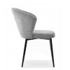 jídelní židle zita šedá pohled z boku