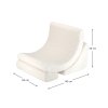 Cream White Moon Chair Dimensions 4751030598291
