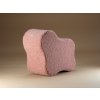 Dětský sedací puf Wigiwama Cloud bouclé růžový - taburet