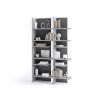 moderni regal fitt tmave sedy mat