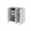 komoda easy 03 bily lesk dub scandi