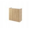 komoda easy 03 dub scandi bily lesk s led osvetlenim