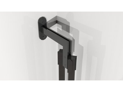 Horní konzole do stěny pro modulární policový systém DOUBLE