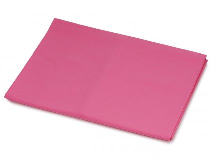 tmavě růžové plátěné prostěradlo ze 100% bavlny