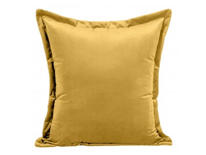 Samentový povlak na polštář VELVET RIA 45x45 Žlutý