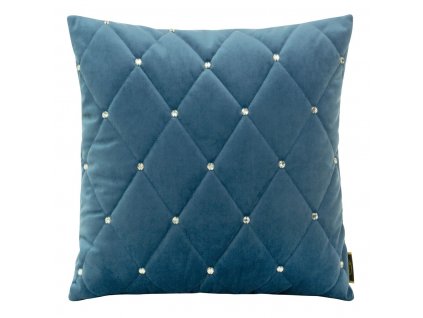 10770 samentovy povlak na polstar velvet 45x45 modry