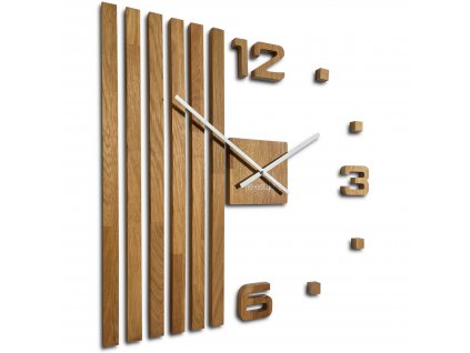 Dřevěné nástěnné hodiny LAMELE 60 cm Dřevo