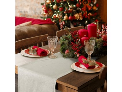 11667 ubrus flash 4 sampan stribrna 40x140cm