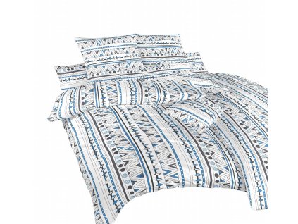 Povlečení bavlna Indián denim 140x200, 70x90 cm