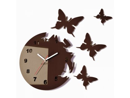 4481 nastenne hodiny motylci wenge hnede