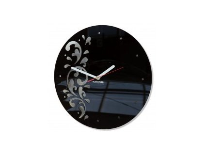 4535 nastenne hodiny flora cerne