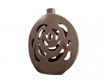 4943 hneda keramicka vaza class