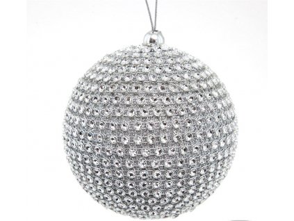 5198 vanocni ozdoba silver 8 cm baleni 6 ks