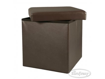 5453 ulozna taburetka box hneda