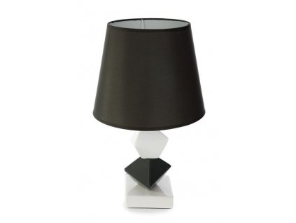5921 keramicka lampa debbie 46 cm cerna bila