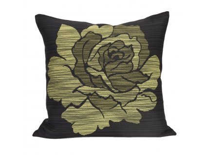 6158 dekoracni povlak ruze 45x45 zelena