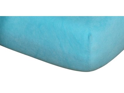 prostěradlo froté  tyrkys 