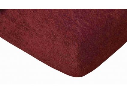 prostěradlo froté  bordo