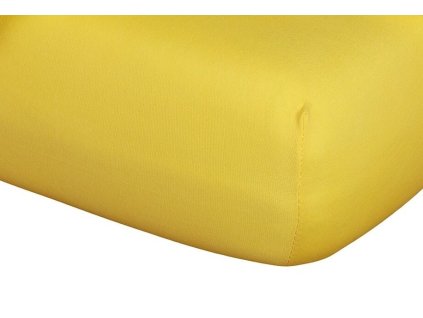 Jersey prostěradlo žluté